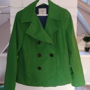 Old Navy Pea Poat Kelly Green M